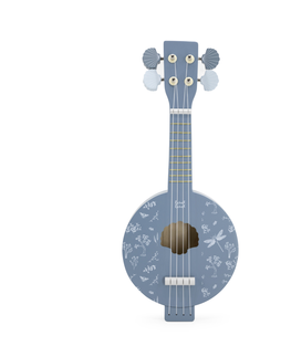 Hudobné hračky LABEL-LABEL - Drevené Banjo - Blue