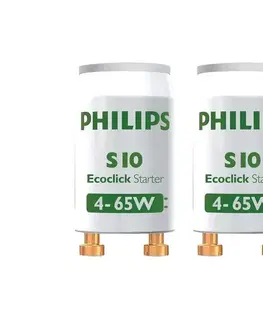 Svietidlá Philips SADA 2x Žiarivkový štartér S10 4-65W 