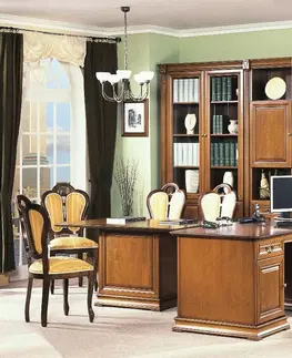 Písacie a pracovné stoly TARANKO Senator SE rustikálny pc stôl toffi