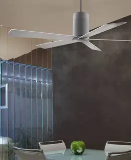 Ventilátory LEDS-C4 Jasne navrhnutý stropný ventilátor Rodas – biely