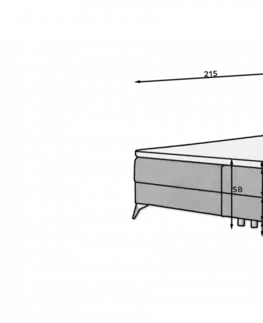 Boxspring Boxspringová posteľ ADEL 180 Eltap Monolith 09 - svetlo hnedá
