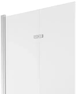 Sprchové dvere MEXEN - Castor vaňová zástena 2-krídlo 100x150 cm, dekor, chróm 892-100-002-01-30