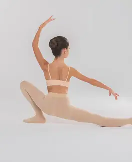 balet Dievčenské baletné pančuchy béžové