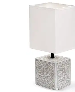 Lampy  B.V.  - Stolná lampa 1xE14/40W/230V šedá/biela 