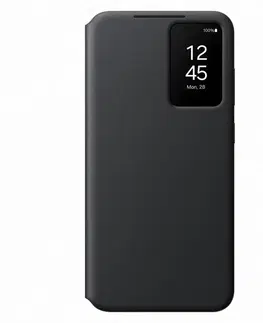 Puzdrá na mobilné telefóny Knižkové puzdro Smart View Wallet pre Samsung Galaxy S24 Plus, čierna EF-ZS926CBEGWW