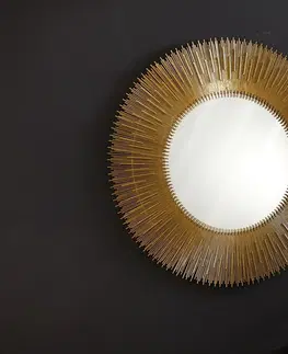 Zrkadlá LuxD Dizajnové nástenné zrkadlo Letisha  zlaté  x  25816