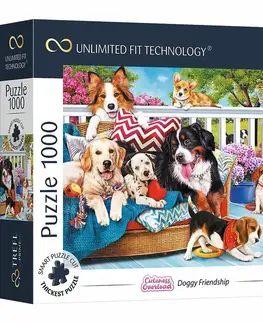 Hračky puzzle TREFL - Prime puzzle 1000 UFT - Nálož roztomilosti: Psie priateľstvo