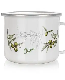 Dekorácie a bytové doplnky Smaltovaný hrnček 0,5l Olives