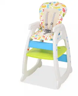 Jedálenské stoličky a kreslá Detská jedálenská stolička 3v1 so stolíkom Dekorhome Ružová