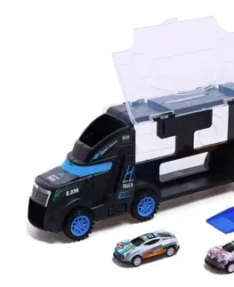 Hračky - dopravné stroje a traktory LAMPS - Kamión s 2 autíčkami a rampou