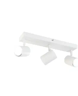 Bodove svetla Inteligentné stropné svietidlo biele obdĺžnikové vrátane 3 Wifi GU10 - Jeana