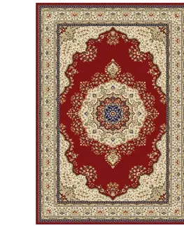 Koberce a koberčeky KONDELA Kendra Typ 3 koberec 100x150 cm vínovočervená / orientálny vzor