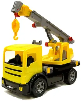 Hračky - dopravné stroje a traktory LENA - Autožeriav