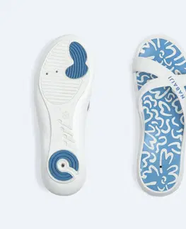 obuv Dámske plavecké šľapky Slap 500 modré