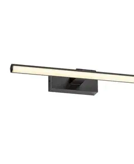 Svietidlá Rabalux 78001 nástenné LED svietidlo Gaten, 8 W, čierna