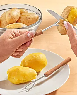 Hrnčeky a kanvice 2 vidličky na varené zemiaky