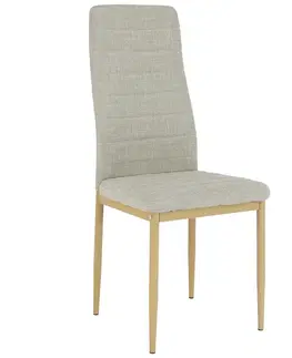 Jedálenské stoličky KONDELA Coleta Nova jedálenská stolička béžová / buk