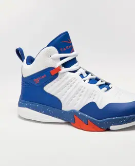 tenis Basketbalová obuv SS500H pre pokročilých unisex bielo-modro-červená