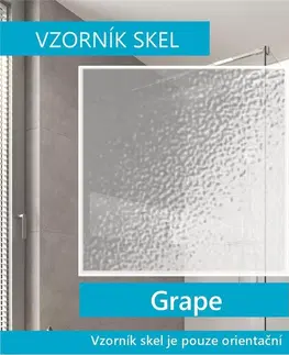 Sprchovacie kúty MEREO - Sprchový kút, Kora, obdĺžnik, 90 x 80 cm, biely ALU, sklo Grape CK34121Z