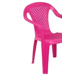 Detské stoly a stoličky Kinekus Stolička plastová BABY, ružová