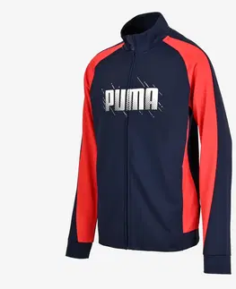nohavice Chlapčenská tepláková súprava Puma modro-červená