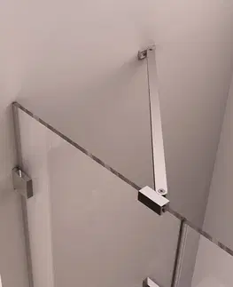 Sprchovacie kúty POLYSAN - FORTIS EDGE sprchové dvere bez profilu 1000, číre sklo, pravé FL1210R