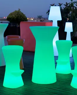 Vonkajšie osvetlenie terasy Newgarden Newgarden Corfu LED barová stolička so solárnou batériou+na dobíjanie