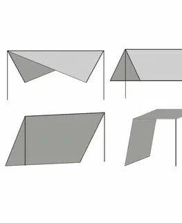 Stínící textilie Plachta proti slnku s tyčami štvorcová 4x4 m Antracit