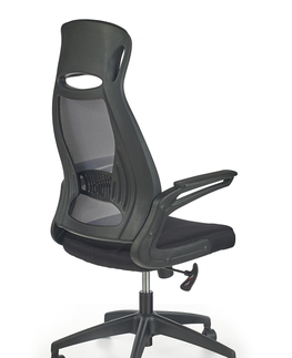 Kancelárske stoličky HALMAR Solaris kancelárska stolička s podrúčkami čierna / sivá