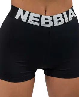 Dámske šortky Fitness šortky s vysokým pásom Nebbia GLUTE PUMP 240 Black - M