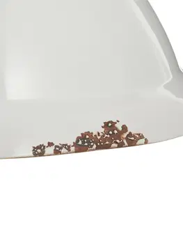 Závesné svietidlá Ferroluce Závesná lampa C1710 z keramiky, biela