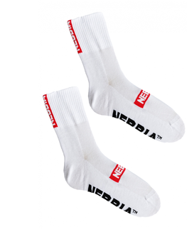 Pánske ponožky Vysoké ponožky Nebbia "EXTRA MILE" crew 103 White - 35-38