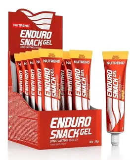 Stimulanty a energizéry EnduroSnack Gel tuba - Nutrend 10 x 75 g Apricot