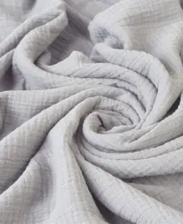 Posteľná bielizeň Mušelínové bavlnené obliečky,  Svetlo šedá