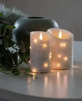 LED sviečky Konstsmide Christmas LED vosková sviečka biela Farba svetla teplá biela 13,5 cm