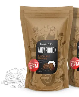 Proteíny Protein&Co. CFM WHEY PROTEIN 80 1 kg + 1 kg AKCIA Zvoľ príchuť: Raspberry cream, Zvoľ príchuť: Raspberry cream