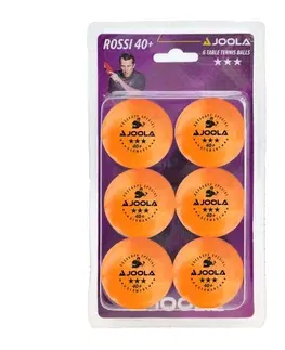 Pingpongové loptičky Loptičky na stolný tenis JOOLA Rossi *** 6 ks - oranžové