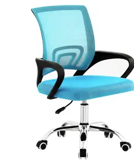 Kancelárske kreslá Kancelárska stolička, tyrkysová/čierna, DEX 4 NEW