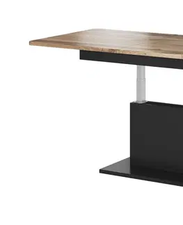 Konferenčné stolíky HALMAR Busetti rozkladací konferenčný stolík dub wotan / čierna