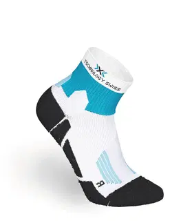 bežky Bežecké ponožky RUN900 X bielo-modré