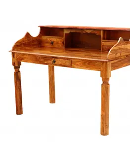 Písacie a pracovné stoly Písací stôl Jali 130x100x70 z indického masívu palisander