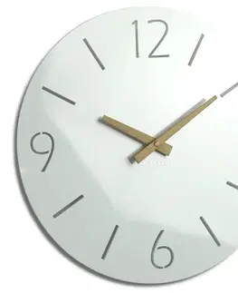 Hodiny Nástenné akrylové hodiny Slim Flex z111a-2-dx, 30 cm, biele