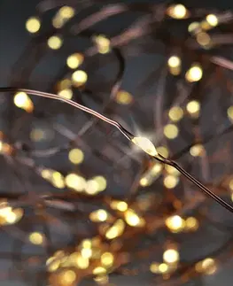 Vianočné dekorácie Solight 1V54-WW Vianočná reťaz 100 LED, medený drôt 10 m, teplá biela