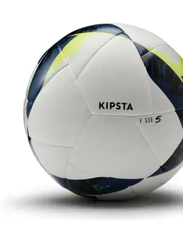 futbal Futbalová lopta F550 Hybride veľkosť 5 bielo-žltá