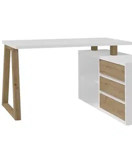 Moderné kancelárske stoly Set Iga II Písací stôl + Komoda