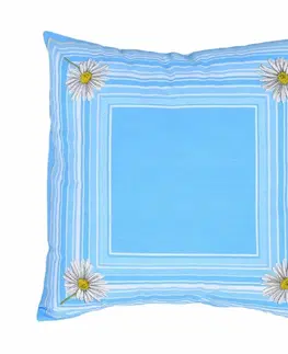 Vankúše Vankúš, Margaréta, modrý, 40 x 40 cm vankúš (návlek + vnútro)