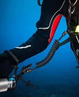 potápanie Špirálový popruh na potápačskú baterku s očkom