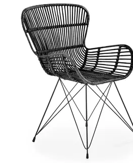Jedálenské stoličky HALMAR K335 jedálenské kreslo čierna