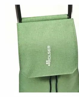 Nákupné tašky a košíky Rolser Nákupná taška na kolieskach Jet Tweed JOY, zelená