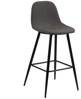 Plastové stoličky Barová stolička grey 2 ks